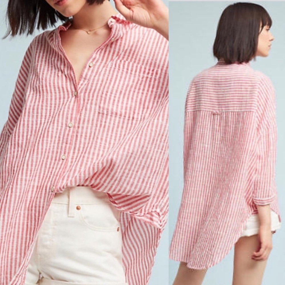 Anthropologie Holding Horses Monroe Oversized Top ⭐️